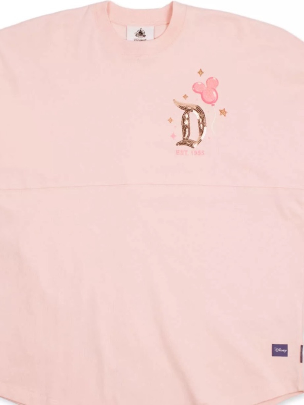 Disney Pink Sequined Spirit Jersey for Adults